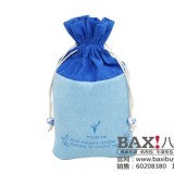 上海精美化妆品包装袋定制环保绒布束口礼品袋收纳袋定制