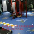 上海定制地板，多功能训练健身地板，不褪色专业定制360私教图案地垫