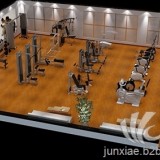 小型健身房装修单位活动室单位健身房方案单位健身房设计