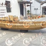 中式仿古工艺仿古小渔船钓鱼船鱼鹰船大小木船复古工艺捕鱼船