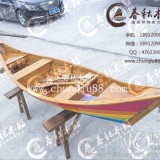 厂家直销定制欧式彩虹刚朵拉木船小木船装饰木船种花船