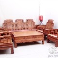 厂家直销，缅甸花梨家具。八宝祥和沙发10件套，红木价格，图片