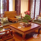 厂家直销，缅甸花梨沙发，卷书沙发7件套，新仿古家具，红木家具体验馆