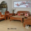 东阳红木家具，缅甸花梨木，红酸枝沙发，卷书沙发11件套