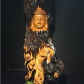 老挝花梨一心向佛木雕佛像摆件观音如来