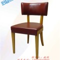 主题餐厅餐桌椅 咖啡店西餐厅餐桌椅 实木椅子皮餐椅 定制