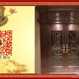 中式别墅铜门、家装铜门、定做铜门、品牌铜门厂家直销LN-新款