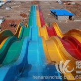 彩虹竞赛滑梯、彩虹波浪滑梯、儿童戏水滑梯