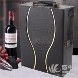 红酒盒包装|高档酒盒定制|红酒皮盒