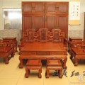 中式风格做工精细价格低特价销售缅甸花梨沙发木王义红木