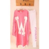2014秋季韩国代购新款pinksea长袖长裤时尚女人家居服