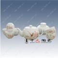 水点桃花茶具厂家 景德镇陶瓷茶具