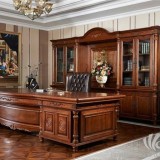 欧式办公家具，路易十四全实木班台