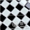 黑白色卫生间水晶玻璃马赛克瓷砖