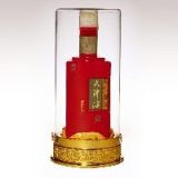 大津酒红方瓷瓶
