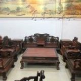 老挝红酸枝五福大沙发