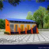 太阳能发电式环保移动厕所-移动公