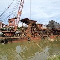 淘金船 挖沙船 清理河道船 河沙