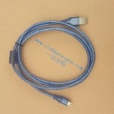 USB2.0透明蓝1.5米5P