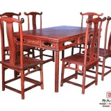 红酸枝餐桌 老红木餐桌 明式餐桌