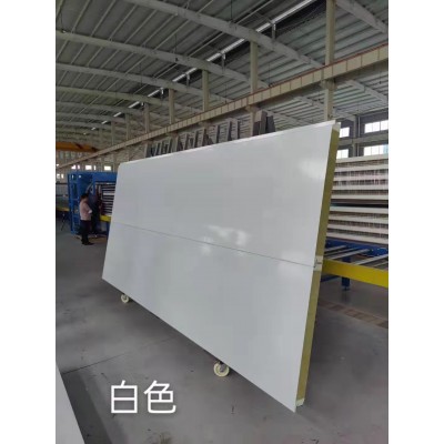 江苏恒海工厂出售 双面金属面聚氨酯岩棉保温防水墙板图1